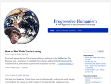 Tablet Screenshot of progressivehumanism.com